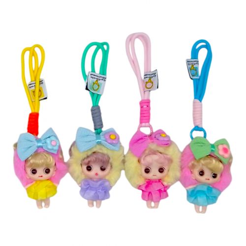 Брелок “Лялька”, карабін, шнурок, в пакеті, 4 штуки