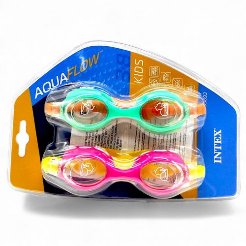 Окуляри для плавання AquaFlow, 2 штуки, (3-8 років)