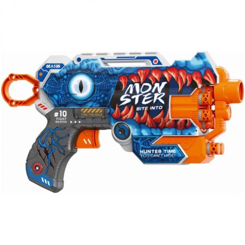 Пістолет іграшковий "Монстр", механічний, з мʼякими набоями, 23 см