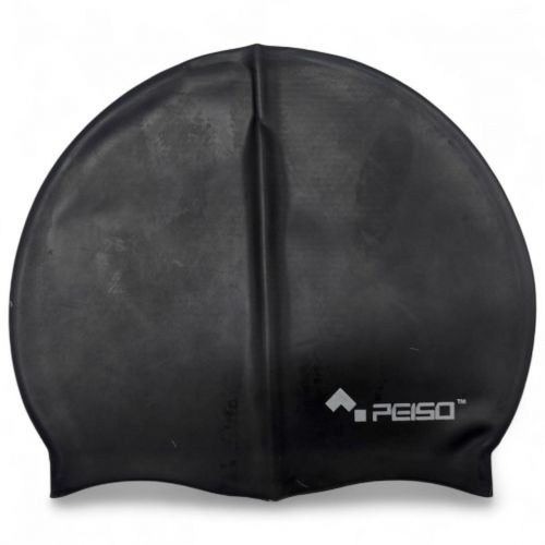 Шапочка для плавання, силіконова, 14+ (чорна)