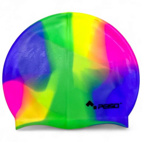 Шапочка для плавання, силіконова, 14+ (різнокольорова вид 1)