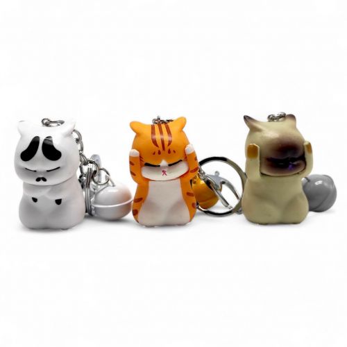 Брелок "Котик з дзвіночком" (МІКС) 4.5 см