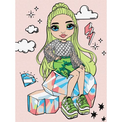 Картина по номерах "Rainbow High Jade Hunter" 30х40 см