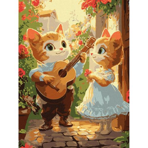 Картина за номерами "Котячі романси", 30х40 см