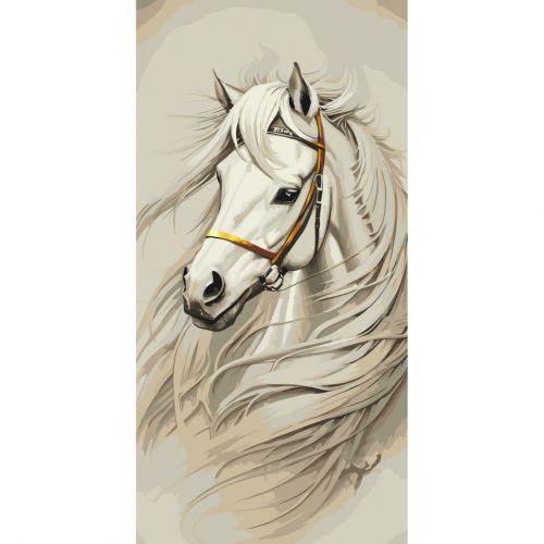 Картина за номерами з фарбами металік "Вітер свободи" 40х80 см