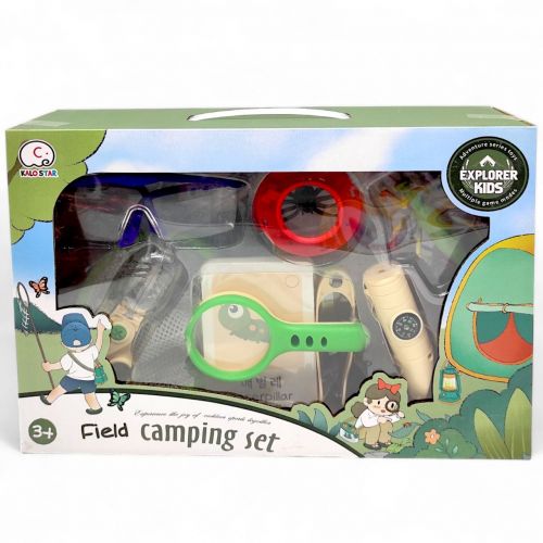 Набір дослідника (мультиінструмент, щипці, ловець, захисні окуляри, лупа, павук, скорпіон, комаха, сачок, картки, в коробці)