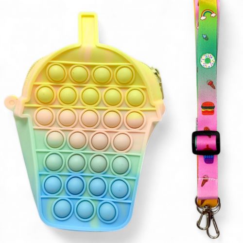 Дитяча сумочка POP IT бабл-ті, мікс