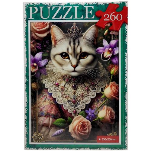 ПАЗЛИ 260 ЕЛЕМЕНТІВ "КОТИК В КВІТАХ"