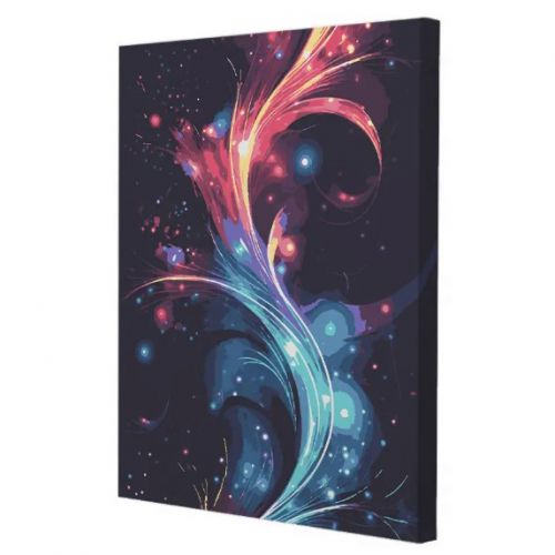 Картина за номерами зі світлодіодною підсвіткою "Магічна абстракція" 40x50 см