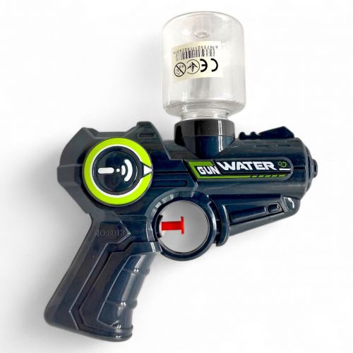 ВОДНИЙ ПІCТОЛЕТ З ПЛЯШКОЮ 15,5 СМ (СІРИЙ)