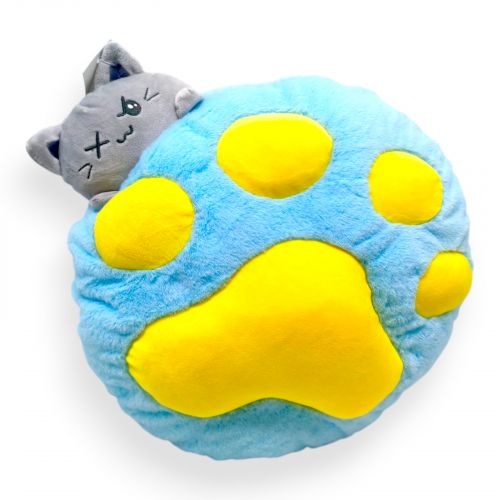 М’яка іграшка "Лапка з котиком" 33 см (БЛАКИТНИЙ)