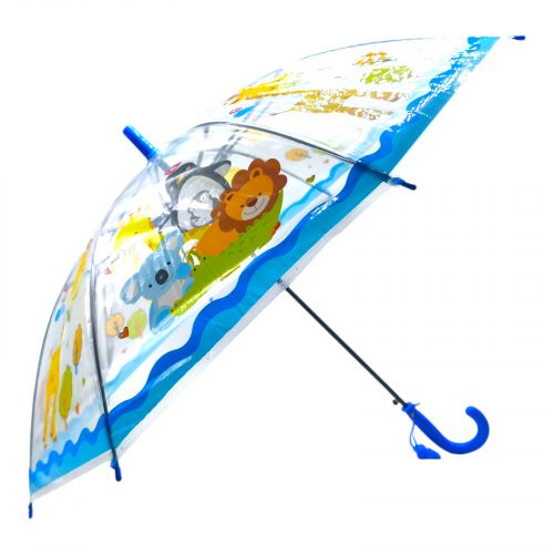 Парасолька зі свистком дитяча "ПІРАТИ" (85 см.), СИНІЙ