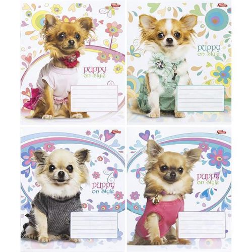 Зошит кольоровий 12 аркушів, клітинка (20 штук в упаковці)