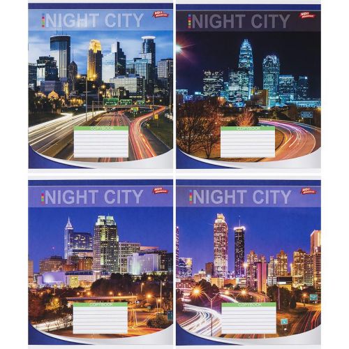 Зошит кольоровий 18 аркушів, лінія (20 штук в упаковці)