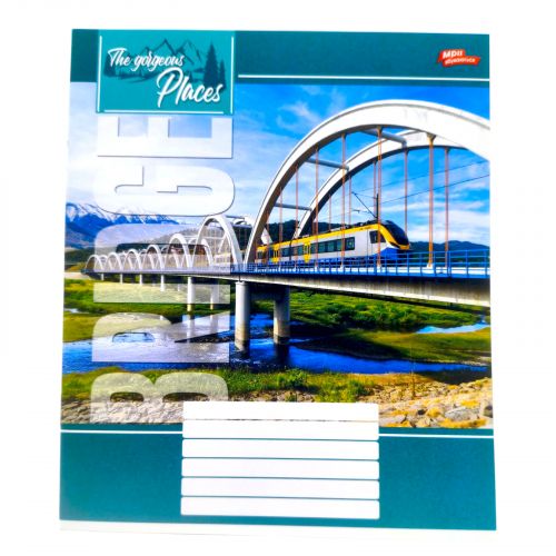 Зошит кольоровий 36 аркушів, клітинка 3427 N