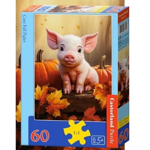 Пазли "Миле осіннє порося", 60 елементів
