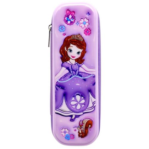 Пенал ПРИНЦЕСИ на блискавці (ФІОЛЕТОВИЙ) в коробці