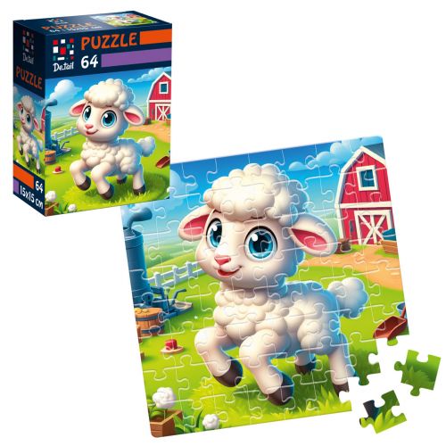 Пазли "De.tail. Спритна овечка" 64 деталі