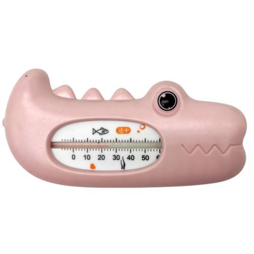 Термометр для води Крокодил (РОЖЕВИЙ)