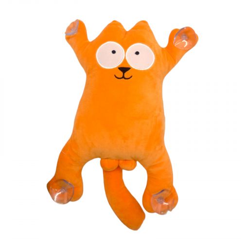 Мʼяка іграшка "Кіт Саймон" (28см) (ПОМАРАНЧЕВИЙ)