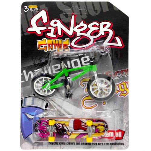 Пальчиковий скейт та велосипед Швидкість 10,5 см (ЗЕЛЕНИЙ)