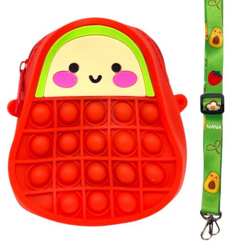 Дитяча сумочка POP IT (силікон) ЧЕРВОНИЙ