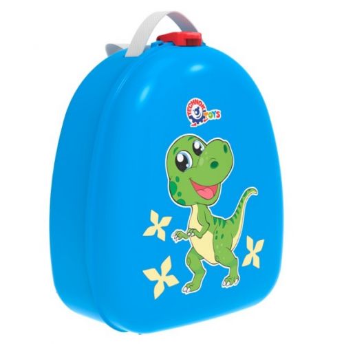 Рюкзак пластиковий, БЛАКИТНИЙ ДИНОЗАВР