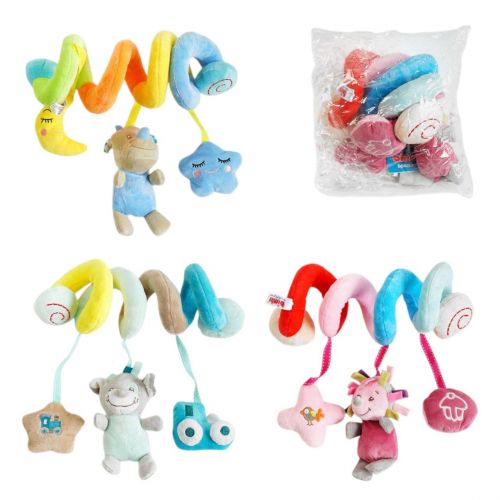 Брязкальце мʼяке "Bimbo" розтяжка-спіраль, пискавка, шелесткі та гримлячі елементи (мікс видів)