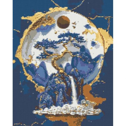 Алмазна мозаїка "Незвичайний пейзаж" 40х50 см