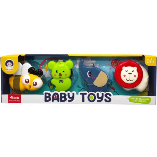 Набір брязкалець (4 штуки) в коробці