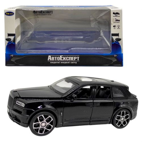 Машинка "Авто Експерт"  металопластик, 1:32, звук, світло, інерція, рухомі елементи (ЧОРНА)