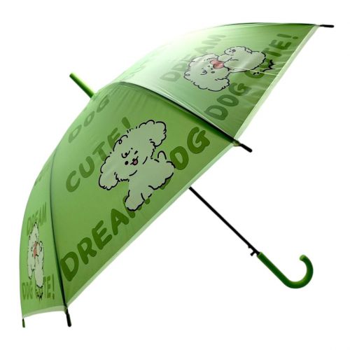 Парасолька-тростина, напівавтомат, довжина: 77 см, діаметр купола - 65 см (САЛАТОВИЙ)