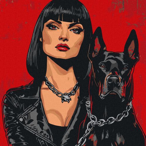 Набір для розпису по номерах "Небезпечні" 40х40см