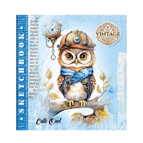 Скетчбук 36 аркушів, (CUTE OWL)