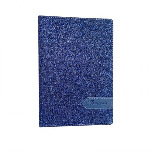 Блокнот Кожзам,А5, 80аркушів, клітинка (СИНІЙ)