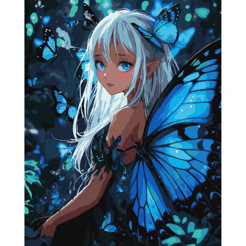Картина за номерами з фарбами металiк "Чарівні метелики" 40х50 см