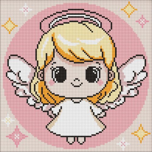 Алмазна мозаїка "Святе янголятко" 30х30 см