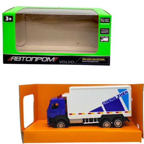 Машина металева "АВТОПРОМ. 1:72 Volvo Container" (13,5*7*5 см)