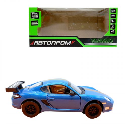 Машина мет. 1:32 Porsche Cayman S, батар., світло, звук, відкр. двері