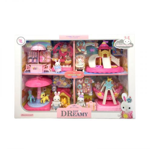 Парк розваг 4 флоксові фігурки, атракціони, аксесуари, улюбленець, меблі, в коробці, мікс видів