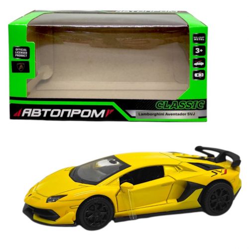 Машинка металева "АВТОПРОМ Lamborghini Aventador" (ЖОВТА)