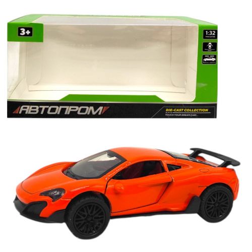 Машинка металева "АВТОПРОМ MACLAREN" (ПОМАРАНЧЕВА)