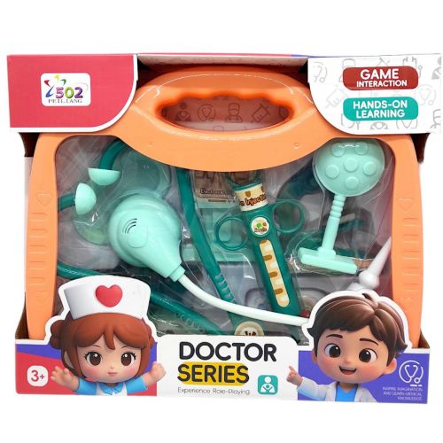 Лікарський набір у валізі (ТІЛЕСНИЙ) коробка - 27,5х7х23 см