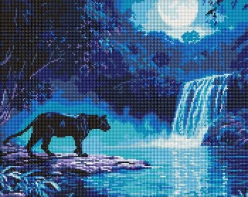 Алмазна мозаїка - "Нічний хижак" ©art_selena_ua, 40х50см