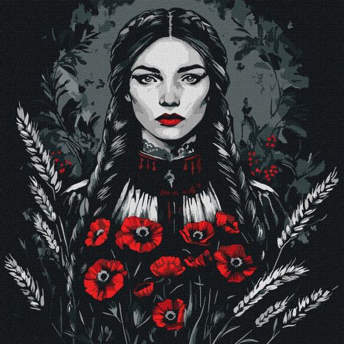 Набір для розпису по номерах "Жіноча сила" 40х40см