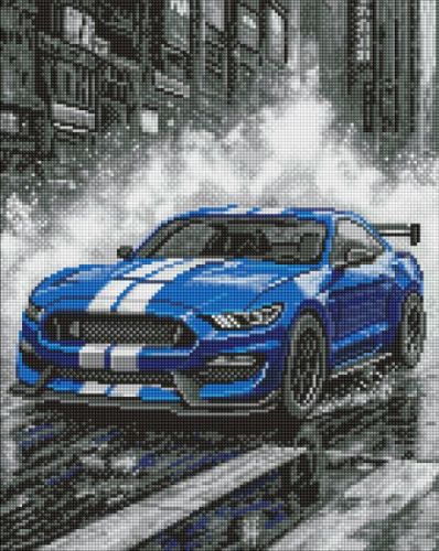 Алмазна мозаїка - "Сині перегони" ©art_selena_ua, 40х50см