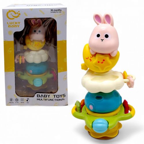 Брязкальце на присосці "Зайченя" коробка 30*14*19 см