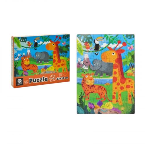 Пазли - 70 елм. "Зоодрузі" qbee