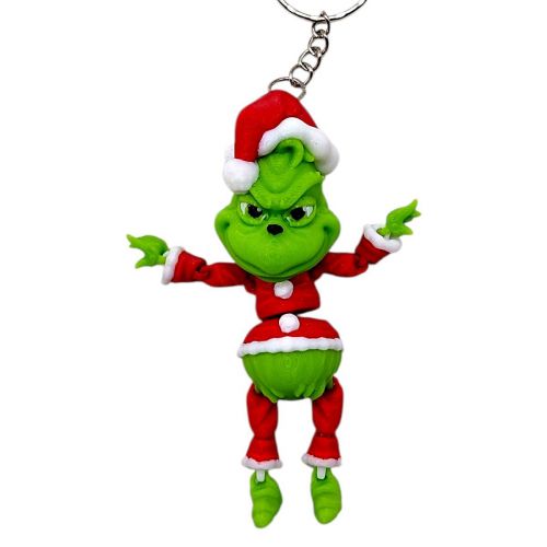 Брелок "Грінч Новорічний" (3d друк)