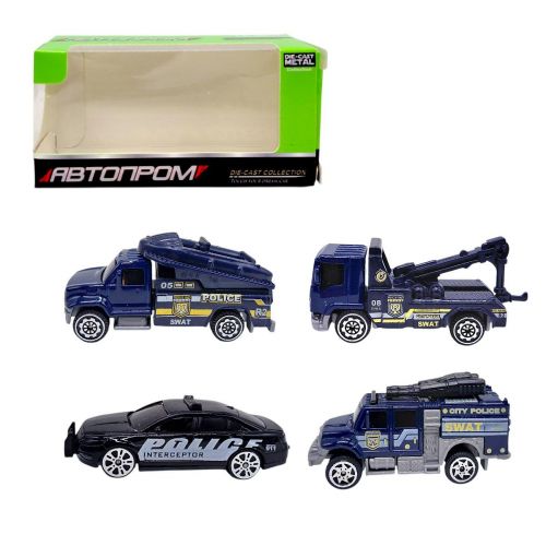 Машина металева "Автопром" 1:64, мікс видів, коробка (8*5*5 см)